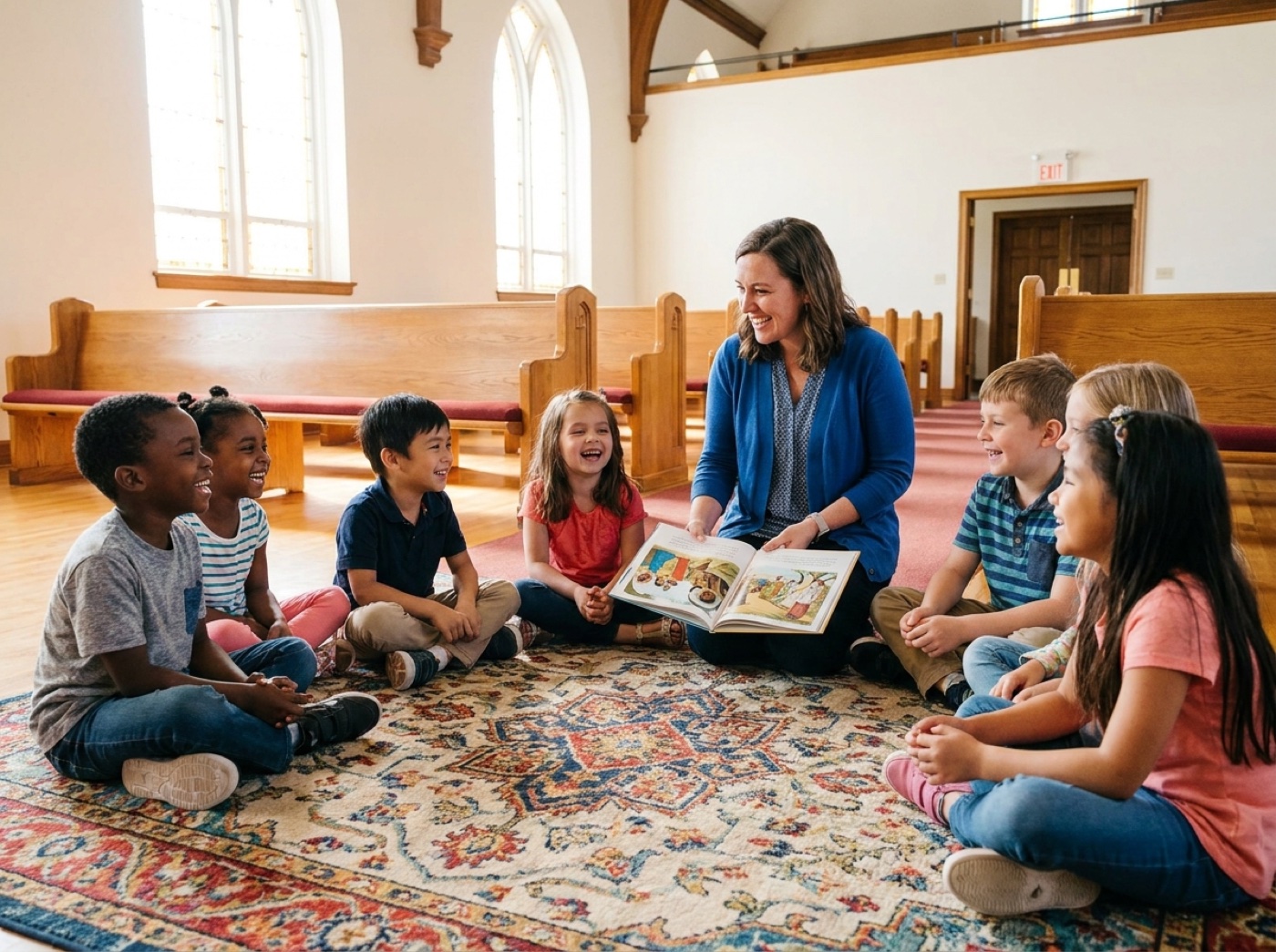 Children in Sabbath School at Edmonton Central