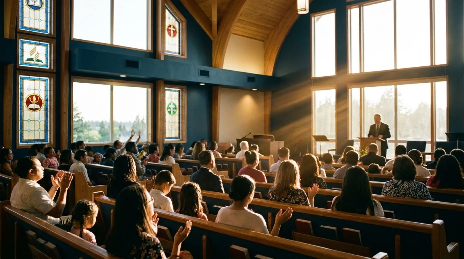 Sabbath worship in the Edmonton Central sanctuary